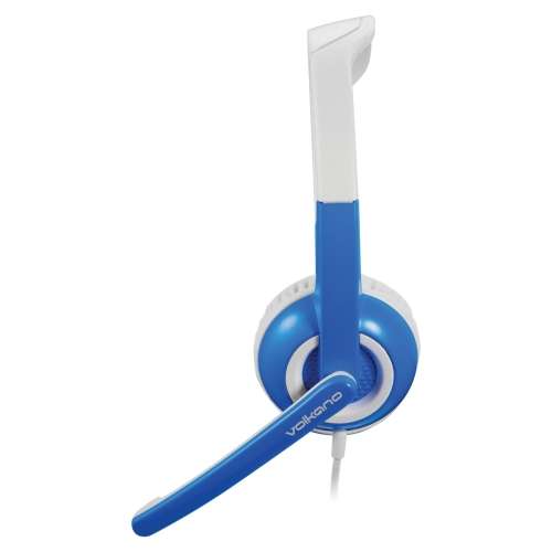 Volkano Kids Chat Junior Series Headset in Blue with Microphone and Free Cable Protector