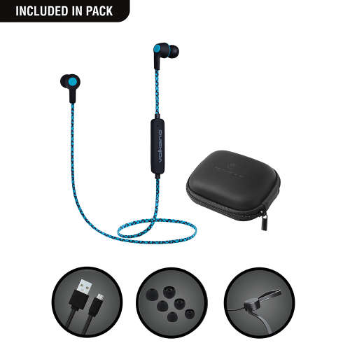 Volkano Moda Series Bluetooth Earphones - Blue