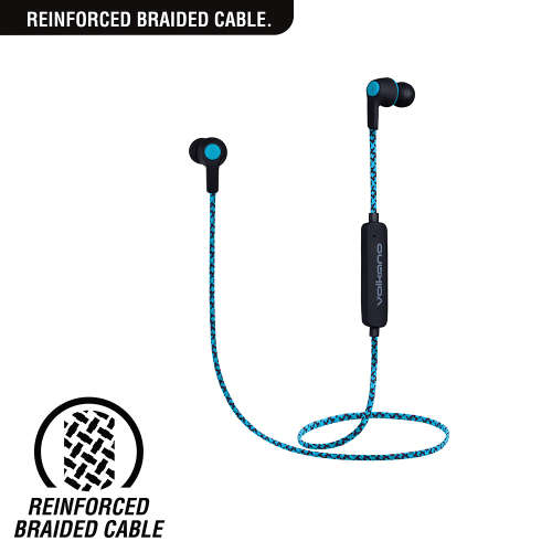 Volkano Moda Series Bluetooth Earphones - Blue