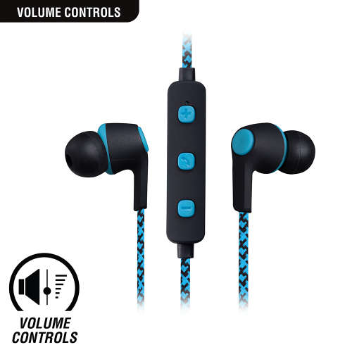 Volkano Moda Series Bluetooth Earphones - Blue