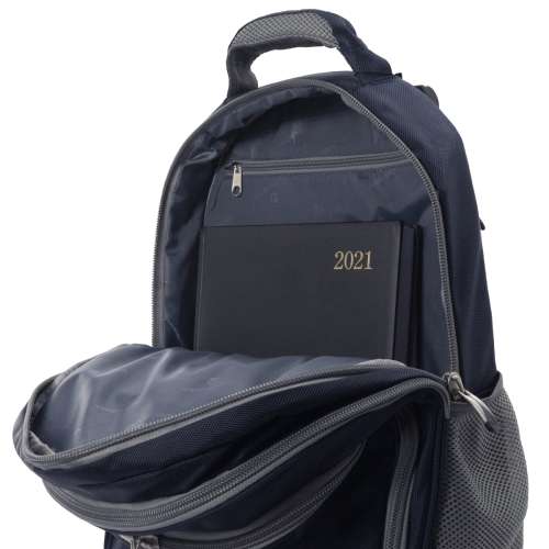 Volkano Orthopaedic Series 15.6` (39.6 cm) Trolley Backpack in Navy and Grey