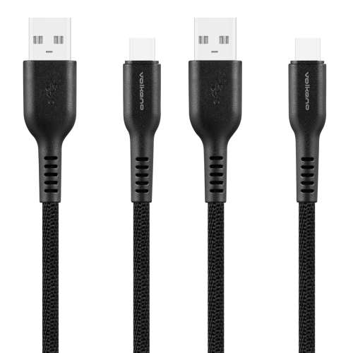 Volkano Weave Series Type-C 4-Cable Pack - Black