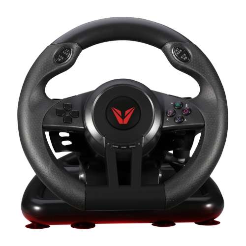 VX Gaming Precision Drive Series Wired Gaming Steering Wheel with Pedals and Sequential Gearshift