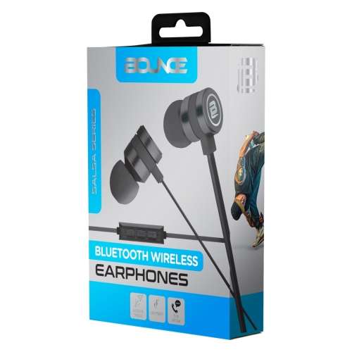 Bounce Salsa Series Bluetooth Earphones - Black
