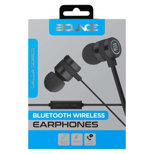 Bounce Salsa Series Bluetooth Earphones - Black