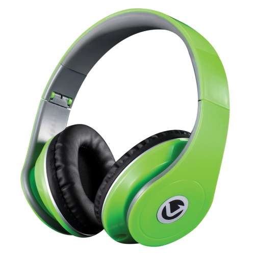 Volkano Dual Neo Series Headphone and Earphone Combo - Neon Green