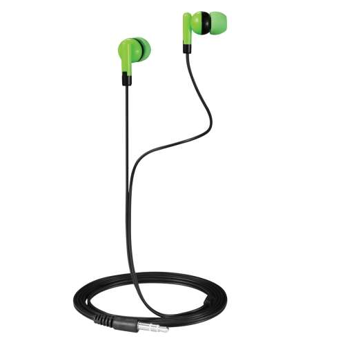 Volkano Dual Neo Series Headphone and Earphone Combo - Neon Green