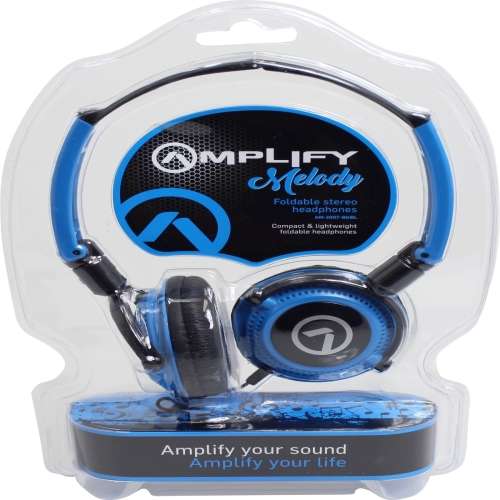 Amplify Melody Series Headphones - Black/Blue