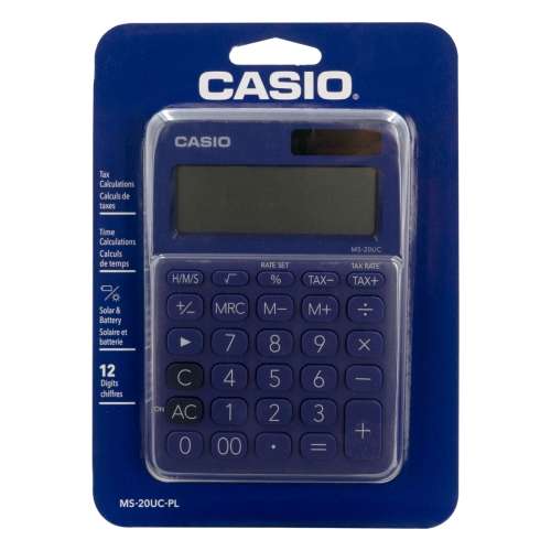 Casio MS-20UC Desktop Calculator - Purple