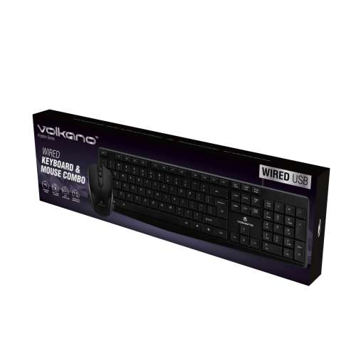 Volkano Krypton Series Wired Keyboard & Mouse Combo