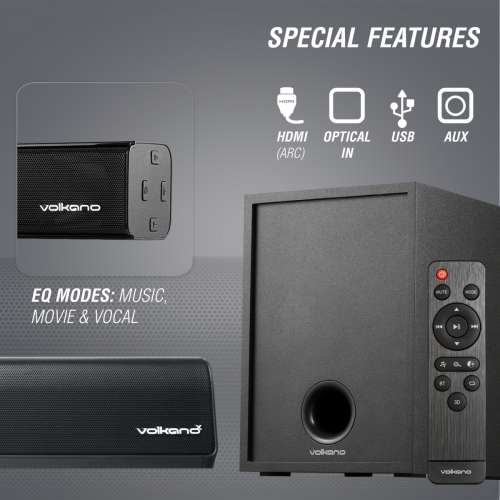 Volkano Turbulent Series 80W 2.1 Soundbar