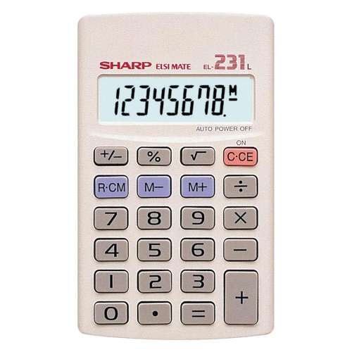 Sharp EL231 LB Pocket Calculator