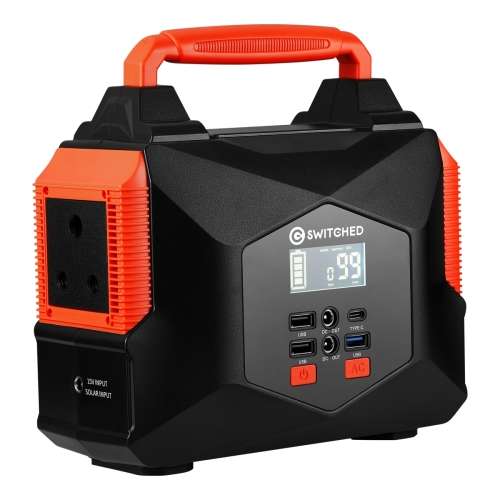 Switched 200W Portable Power Station (166.5Wh)