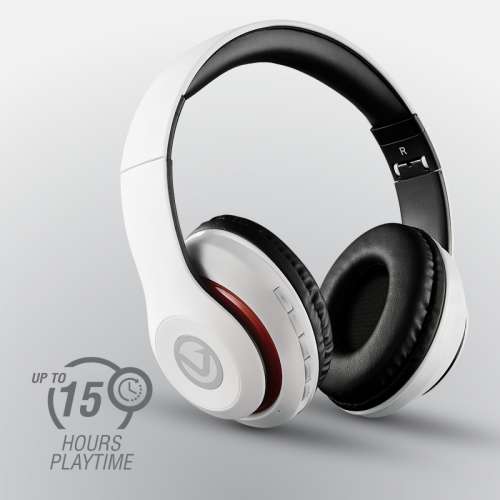 Volkano Impulse Series Bluetooth Headphones - White