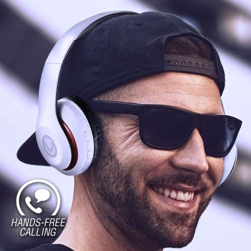 Volkano Impulse Series Bluetooth Headphones - White