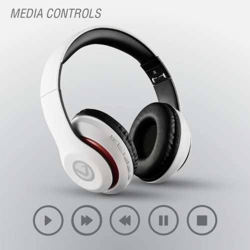 Volkano Impulse Series Bluetooth Headphones - White