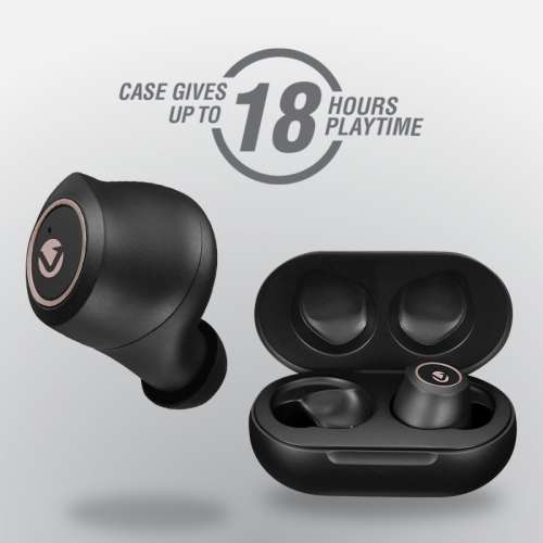 Volkano Taurus Series True Wireless Earphones with Charging Case - Black