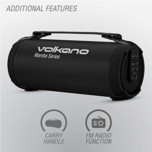 Volkano Mamba Series Bluetooth Speaker - Black