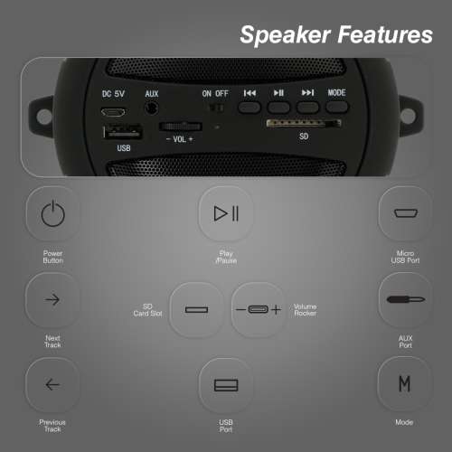 Volkano Bazooka Series Bluetooth Speaker
