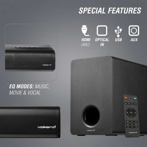 Volkano X Shockwave Series 120W 2.1 Soundbar
