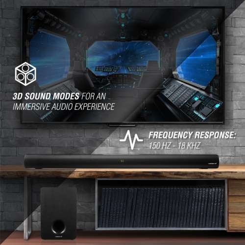 Volkano X Hypersonic Series 100W 2.1 Soundbar