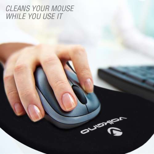 Volkano Comfort series gel  mousepad - black