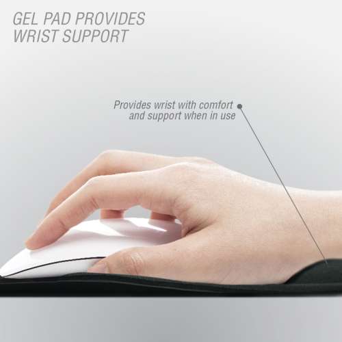 Volkano Comfort series gel  mousepad - black