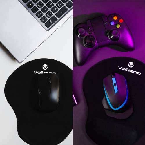 Volkano Comfort series gel  mousepad - black