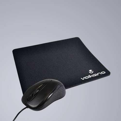 Volkano Slick series wired USB mouse with mousepad combo