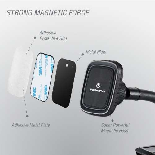Volkano Hold Series Magnetic flexi dash phone holder