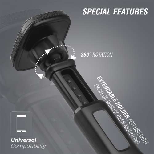 Volkano Hold Series Extendable Dash Magnetic Phone Holder