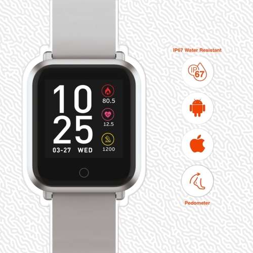 Volkano Active Tech Serene series Watch with heart rate monitor - Silver