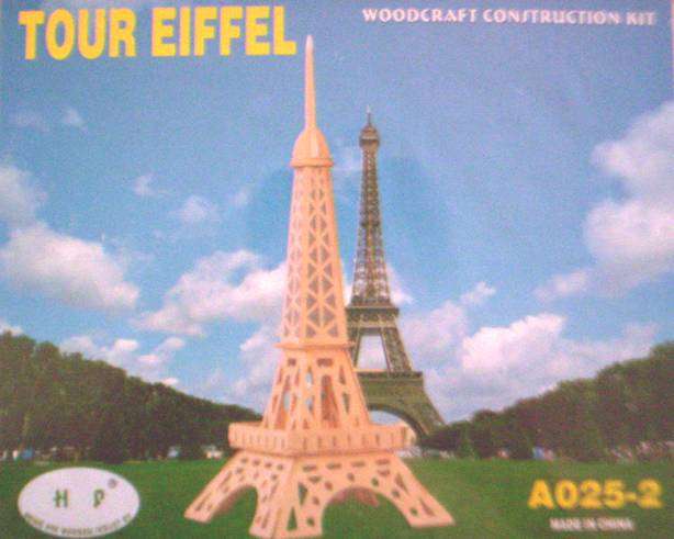 Eiffel Tower - 3D Wood Craft Construction Kit
