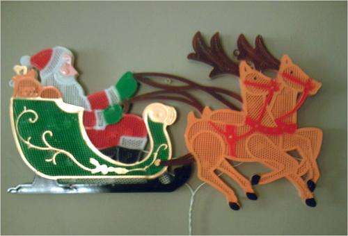 SANTA CLAUSE LIGHT SIGN *** stunning item ***