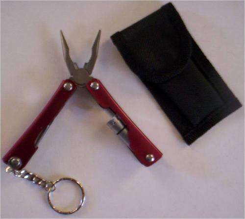9-IN-1 MULTI-TOOL WITH POUCH & TORCH (TITANIUM COATED)