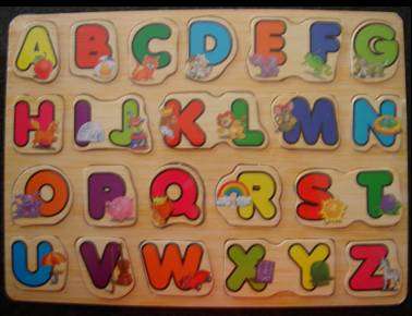Wooden Alphabet Puzzle: Beautiful Pictures
