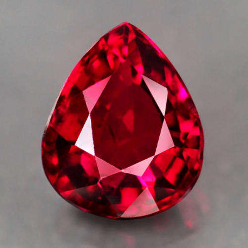 [R20180 Ret Val]DOUBLE CERTIFIED 0.63ct UNHEATED VIVID BURMA RUBY