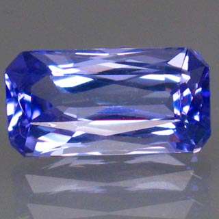 1 DAY ONLY CERTIFIED 1.49ct ELEGANT BLUE VIOLET TANZANITE - Polished in a modern Emerald Scissor Cut