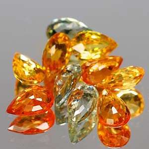 **STOCK CLEARANCE**2.85ct 10 PCS NATURAL FANCY COLOUR SAPPHIRE LOT