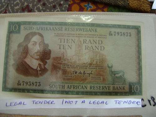 R10 BANKNOTE TW DE JONGH