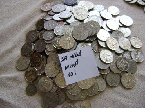 Sa Nickel mixed coins. Excellent coins and most in UNC and Mint State. 5c to R1 all