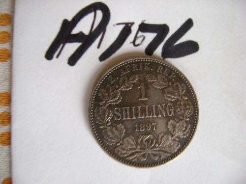 1897 AU ZAR 1 SHILLING WITH GREAT TONE