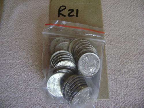 SOUTH AFRICA 20 C COINS 1965 TO 1990 BAR 67 AND 69