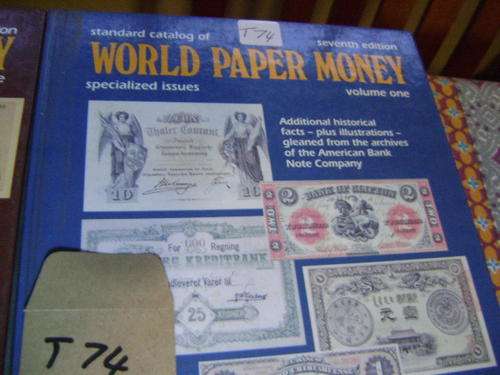STANDARD CATALOG HARDBANK BOOK ON WORLD PAPER MONEY 7TH ADDITION 1096 PAGES