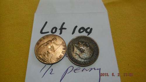 BID PER COIN - 1920 UNION 1/2 PENNY