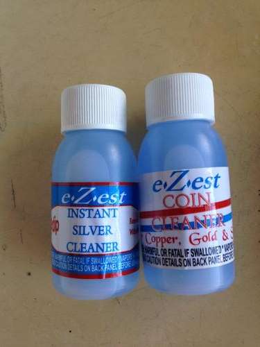 50 Milliliter Liter Ezest Coin cleaner plus 50 ml Ezest Speeddip - dont clean coins restore hem