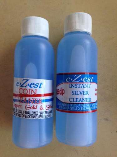 100 Milliliter Liter Ezest Coin cleaner plus 100 ml Ezest Speeddip - dont clean coins restore hem