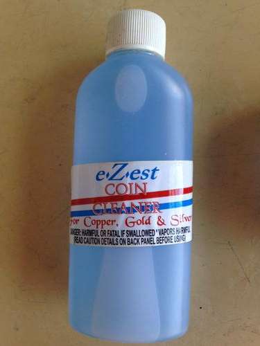 150 Milliliter Liter Ezest Coin cleaner. from USA dont clean coins restore hem