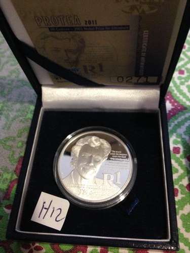 2011 SA SILVER R1 IN SA MUNT BOX - MAXWELL CAPSULATED WITH CERT PROOF