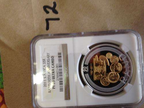 2011 SA  R5 BI COLOUR RAND 90TH ANNIVARSARY PF 69 UC